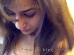 Freak King George, Virginia in bed  can hold a conversation.